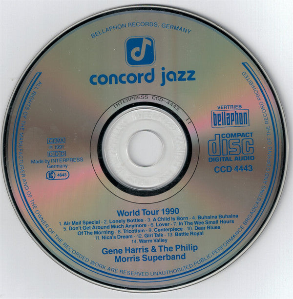 Gene Harris and The Philip Morris Superband : World Tour 1990 (CD, RP)
