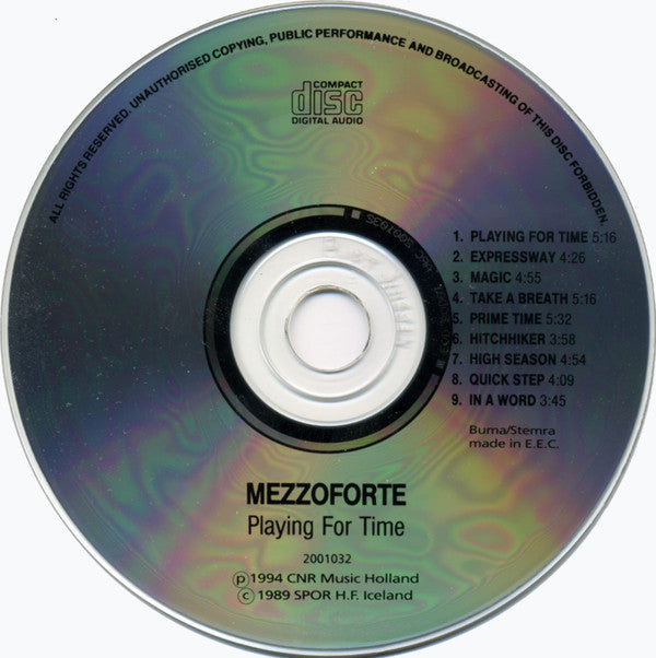 Mezzoforte : Playing For Time (CD, Album)