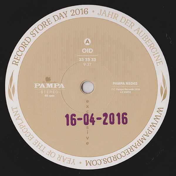 Andrei Oid / DJ Koze : 2016 Record Store Day Exclusive (10", RSD)