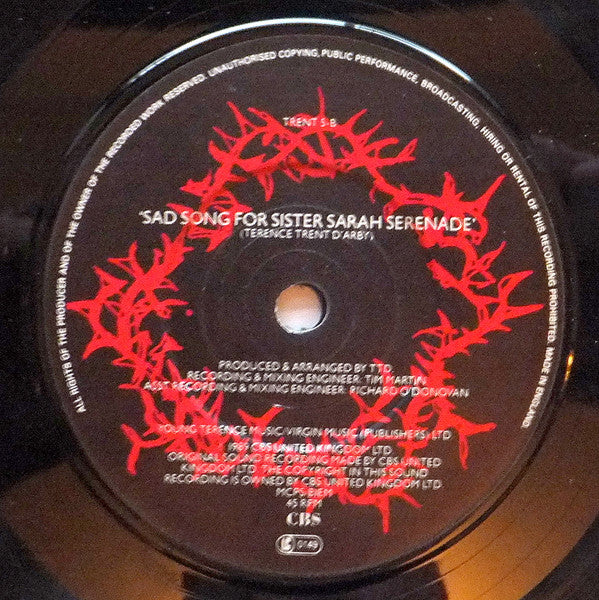 Terence Trent D'Arby's* : This Side Of Love (7", Single, Tow)