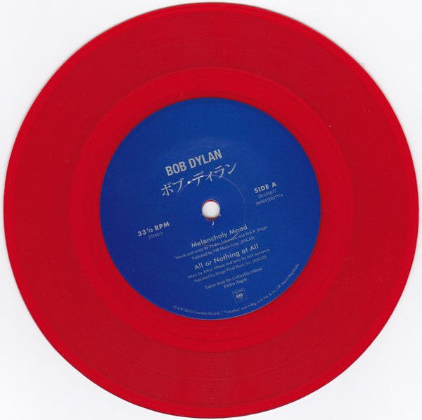 Bob Dylan = ボブ・ディラン* : Melancholy Mood = メランコリー・ムード (7", EP, RSD, Ltd, Red)