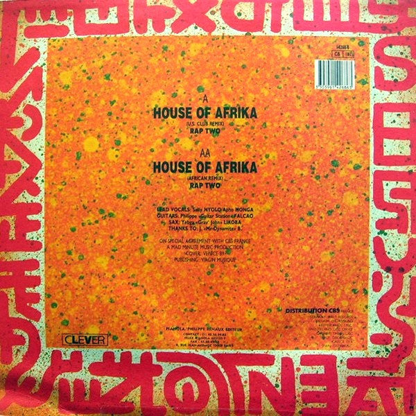 Rap Two : House Of Afrika (12")
