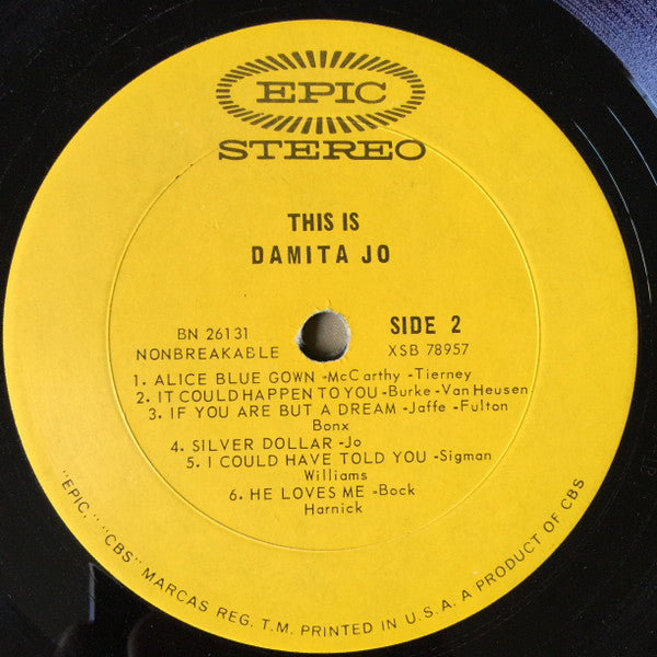 Damita Jo : This Is Damita Jo (LP, Album)