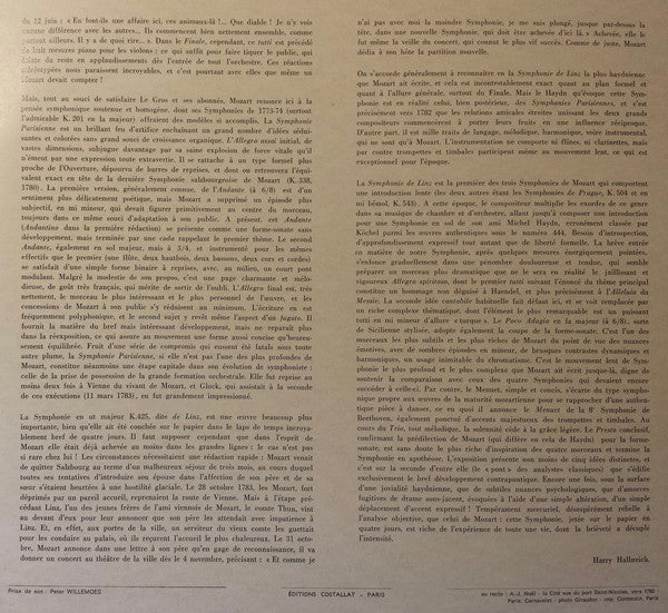 Wolfgang Amadeus Mozart, Bamberger Symphoniker, Theodor Guschlbauer : Symphonies "Linz" & "Paris" (LP)