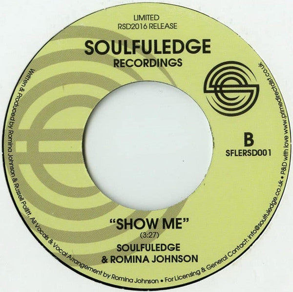 Soulfuledge & Romina Johnson : Standing On Top Of The World (7", RSD, Ltd)