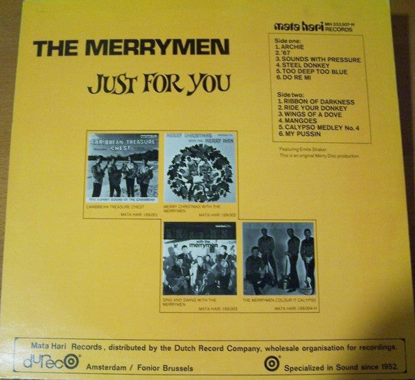 The Merrymen Featuring Emile Straker : Just For You (LP, Album)