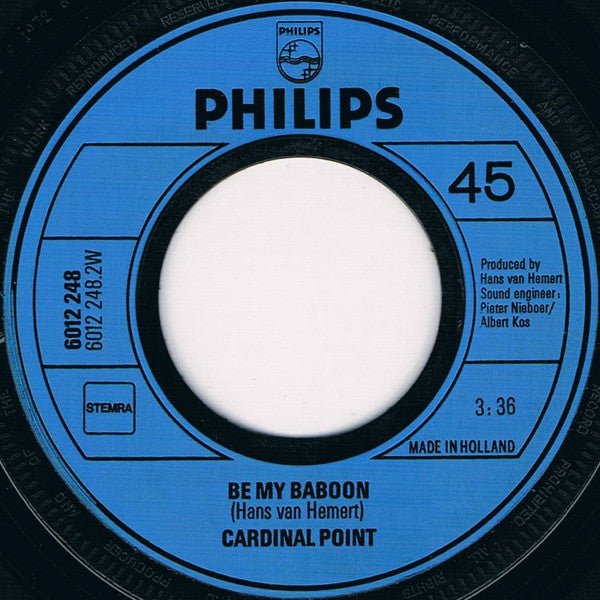 Cardinal Point : I Won't Let You Go / Be My Baboon (7", Single)