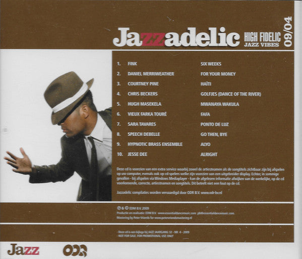 Various : Jazzadelic 09.4 High-Fidelic Jazz Vibes (CD, Comp, Promo)