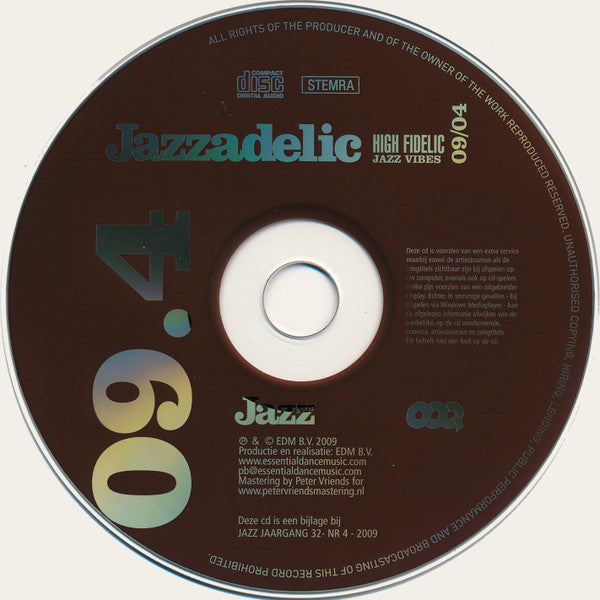 Various : Jazzadelic 09.4 High-Fidelic Jazz Vibes (CD, Comp, Promo)