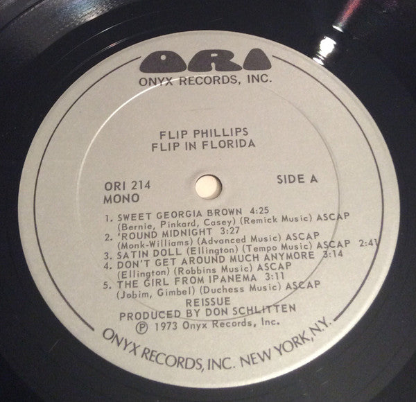 Flip Phillips : Flip In Florida (Original 1963 Recordings) (LP, Album, Mono, RE)
