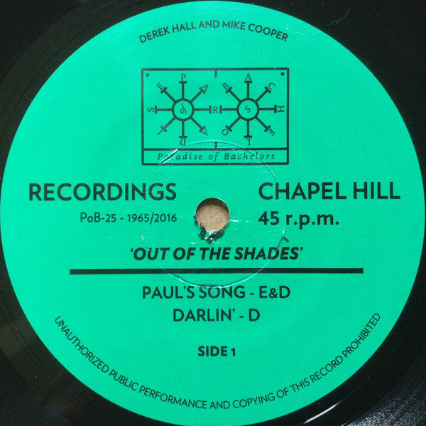 Derek Hall (5) & Mike Cooper : Out Of The Shades (7", EP, RSD, RE)