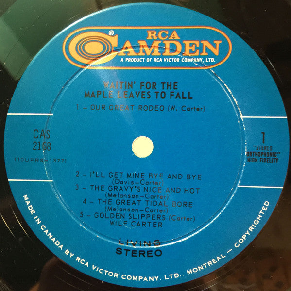 Wilf Carter : Waitin' For The Maple Leaves To Fall (LP, Album)