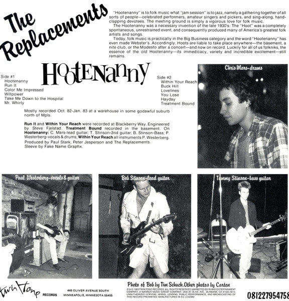 The Replacements : Hootenanny (LP, Album, RE)