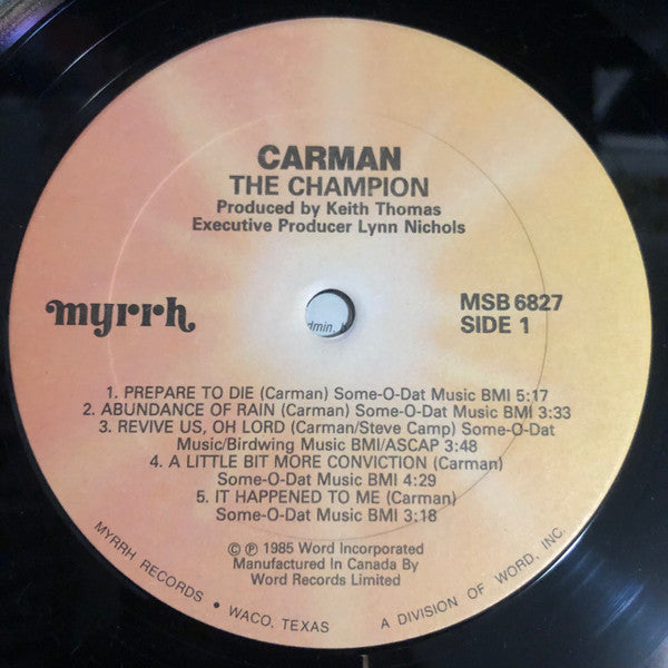 Carman : The Champion (LP, Album)