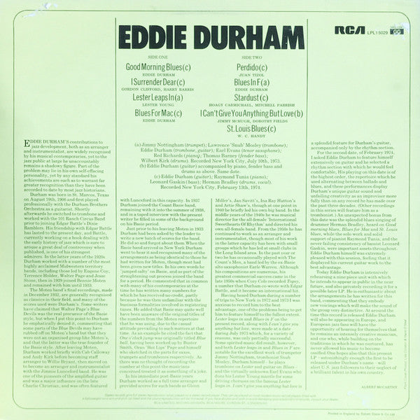 Eddie Durham : Eddie Durham (LP, Album)