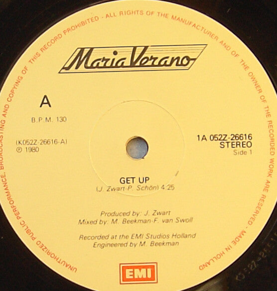 Maria Verano : Get Up (12", Single)