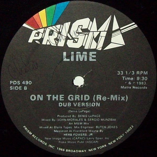Lime (2) : On The Grid (Re-Mix) (12", Single)