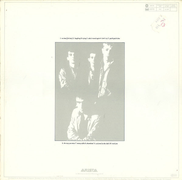 The Cry Featuring John Watts : Quick Quick Slow (LP, Album)