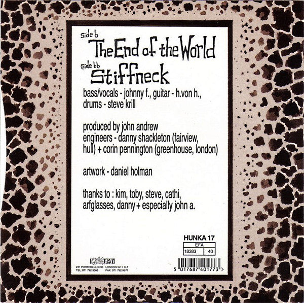 Dog Hunch : The End Of The World (7")