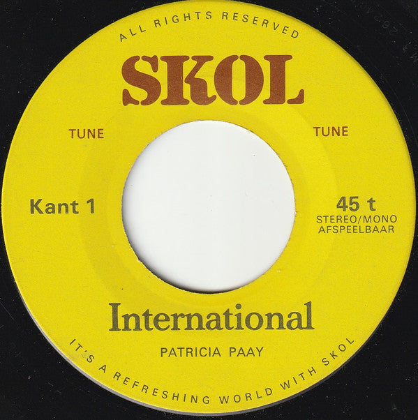Patricia Paay : Skol International Tune (7", Mono)