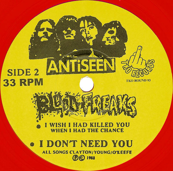Antiseen : Blood Of Freaks (7", RE, RM, Red)