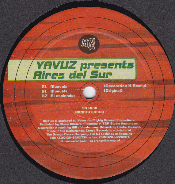 Yavuz Presents Aires Del Sur : Muevela (12")
