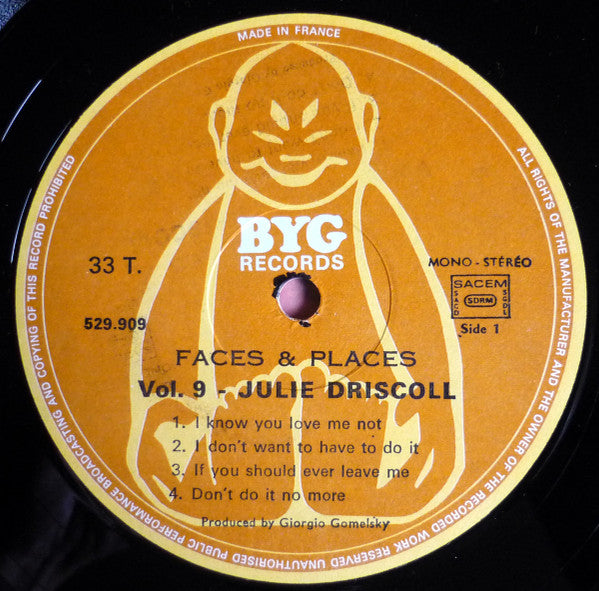 Julie Driscoll : Faces And Places Vol. 9 (LP, Comp)