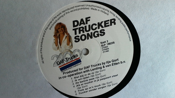 Ilja Gort : DAF Trucker Songs (LP, Promo)