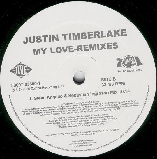 Justin Timberlake : My Love (Remixes) (12")
