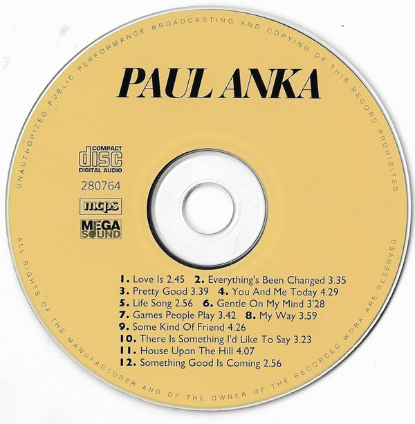 Paul Anka : Star Pop Music (CD, Comp)