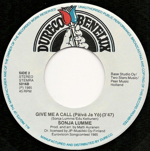 Sonja Lumme : There Is Life On Earth = Eläköön Elämä (7", Single)