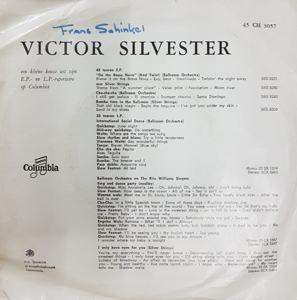 Victor Silvester and His Ballroom Orchestra : Things / I'll See You In My Dreams (7")
