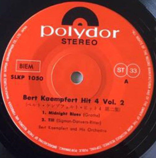 Bert Kaempfert & His Orchestra : Bert Kaempfert Hit 4 Vol. 2 (7", EP)