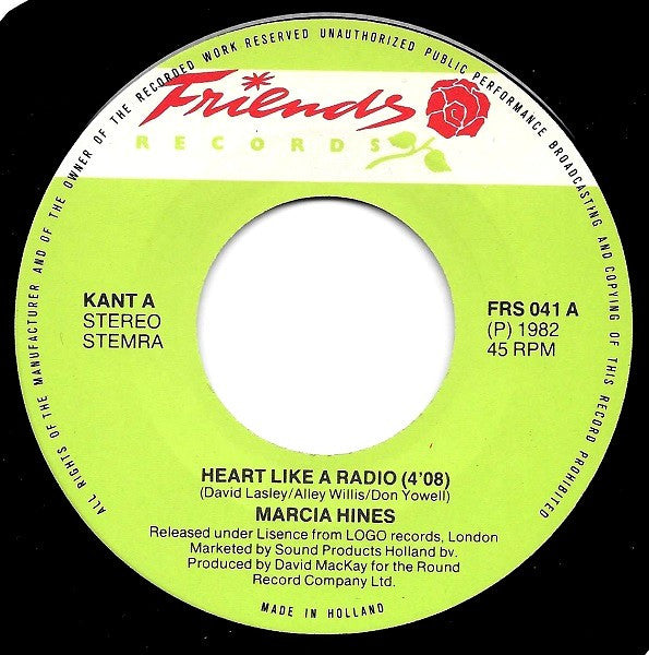 Marcia Hines : Heart Like A Radio (7", Single)