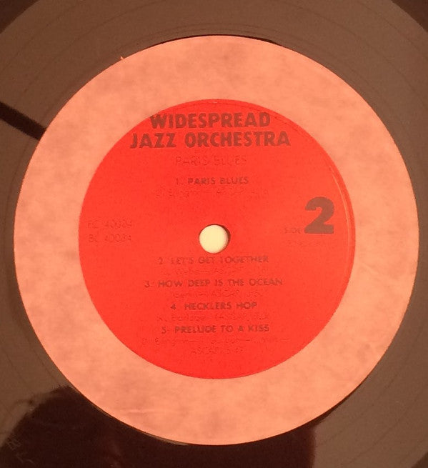 The Widespread Jazz Orchestra : Paris Blues (LP, Album)