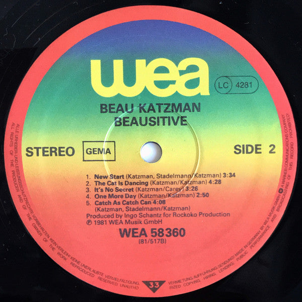 Beau Katzman* : Beausitive (LP, Album)