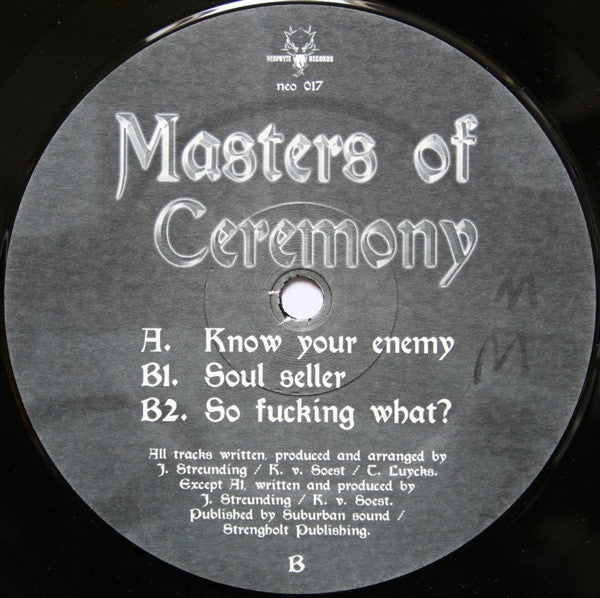 Masters Of Ceremony : Know Your Enemy (12")