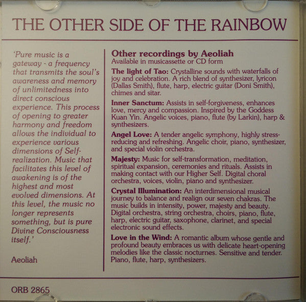 Aeoliah : The Other Side Of The Rainbow (CD, Comp)