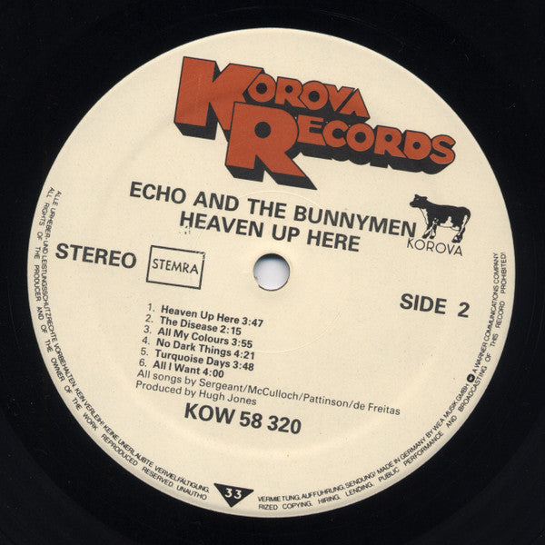 Echo And The Bunnymen* : Heaven Up Here (LP, Album)