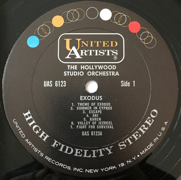 The Hollywood Studio Orchestra : Music From Otto Preminger's Motion Picture Exodus (LP)