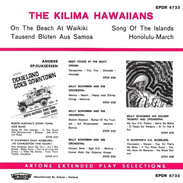 De Kilima Hawaiians : On The Beach At Waikiki (7", EP)
