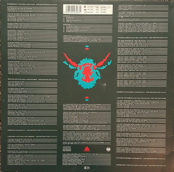 The Alan Parsons Project : Stereotomy (LP, Album, Son)