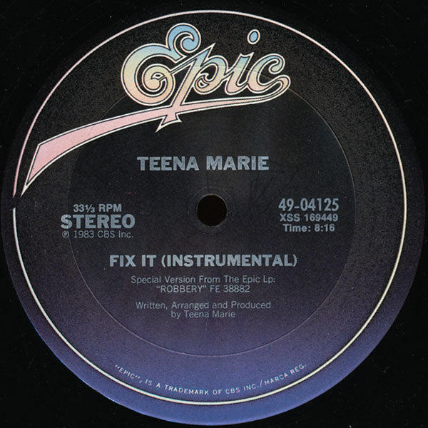 Teena Marie : Fix It (12")
