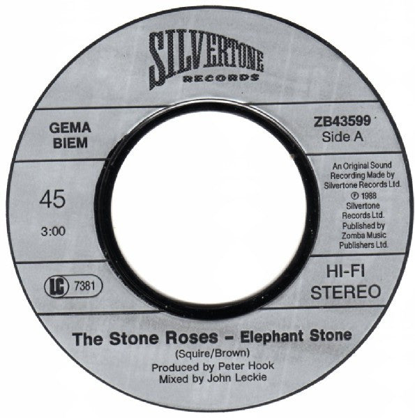 The Stone Roses : Elephant Stone (7", Single)