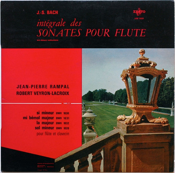 Johann Sebastian Bach - Jean-Pierre Rampal, Robert Veyron-Lacroix : Intégrale Des Sonates Pour Flute, Vol.1 (LP, Mono)