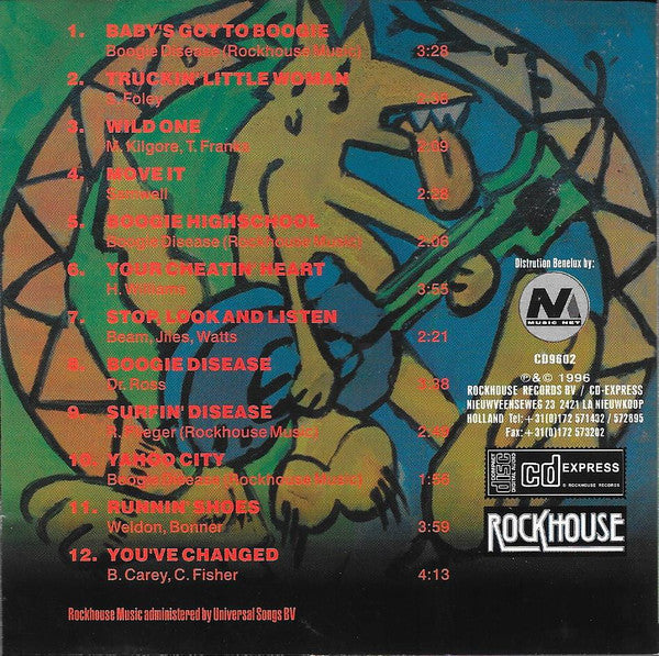 Boogie Disease : Eight Balls For Hire (CD, Album)