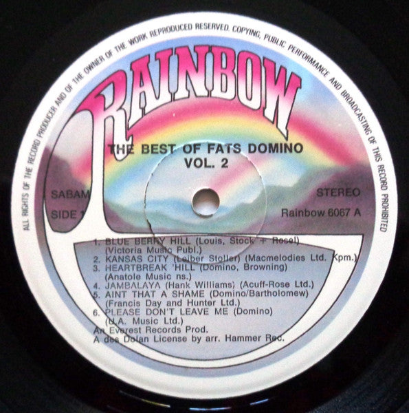 Fats Domino : The Best Of Vol 2 (LP, Comp)