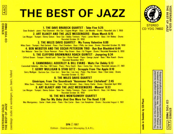 Various : The Best Of Jazz (CD, Comp)