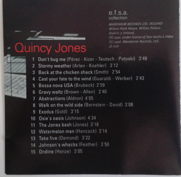 Quincy Jones : Jazz Masters (100 Ans De Jazz) (CD, Comp)