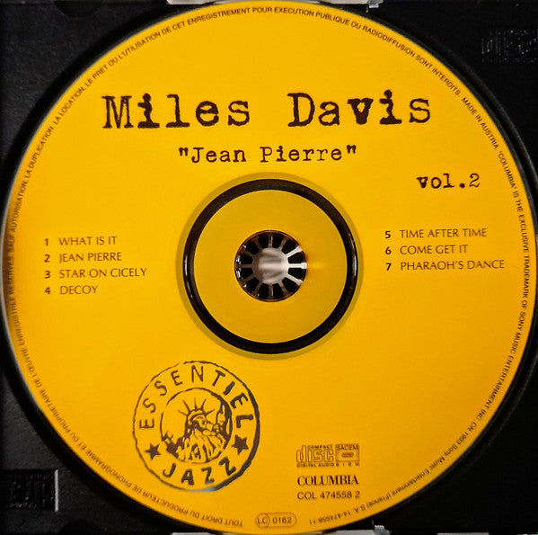Miles Davis : Miles Davis (Vol. 2) "Jean Pierre" (CD, Comp)
